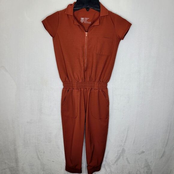 Albion Rustic Orange Jumpsuit Size 4T - Picture 1 of 8